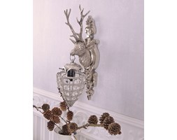 Srebrny Jeleń Kinkiet w Stylu Rokoko