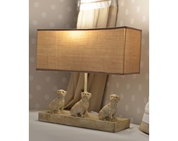 Stylowa Lampa z Trzema Mopsami