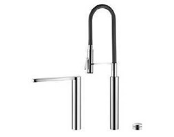 Bateria kuchenna trójotworowa z ruchomą wylewką KWC ONO TOUCH LIGHT PRO 115.0308.220