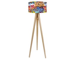 Macodesign Lampa podłogowa Trójnóg Graffiti Style różne podstawy do wyboru
