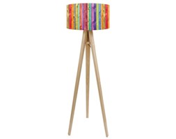 Macodesign Lampa podłogowa Trójnóg Kolorowe Pasy różne podstawy