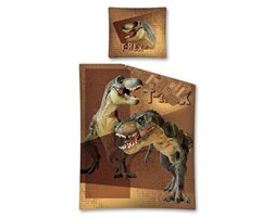 Pościel Licencyjna 160x200 Detexpol Zwierzęta Dinozaury 3B