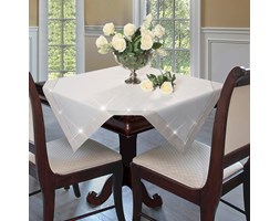 Komplet 6 Beżowych Serwetek Z Kryształkami By Eva Minge 30x30 Eurofirany Elegante