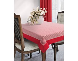 Retro Obrus W Kratkę 40x140 Eurofirany Asta Czerwona