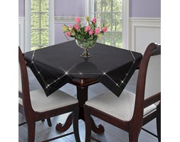 Czarny Obrus Z Kryształkami Swarovskiego By Eva Minge 150x260 Eurofirany Elegante