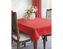 Wiosenny Obrus W Groszki 40x140 Eurofirany Astrid Czerwony