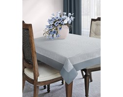 Retro Obrus W Kratkę 85x85 Eurofirany Asta Grafitowa