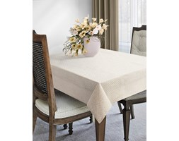 Lniany Obrus W Groszki 40x140 Eurofirany Astrid Beżowy