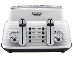 DeLonghi CTZ4003W Toster 1800 W, 4 sloty, SCULTURA
