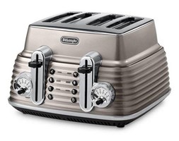 DeLonghi CTZ4003BG Toster na 4 grzanki, moc 1800 W