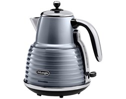 DeLonghi KBZ3001GY Scultura, Czajnik elektryczny, 3000 W, 1,5 l, designerski, ekonomiczny, obrotowa podstawa