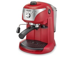 EKSPRES CIŚNIENIOWY DeLonghi ECC221R, 1100 W, 15 bar, zbiornik 1 litr, spieniacz mleka, funkcja EKO