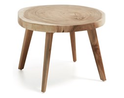 Stolik kawowy LERDO Ø65cm drewniany