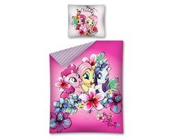 Pościel dziecięca Kucyki Pony i kwiaty 140x200