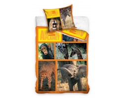 Pościel Animal Planet zwierzęta pocztówka 160x200