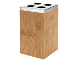 Pojemnik na szczoteczki do zębów BAMBOO, 4 komory