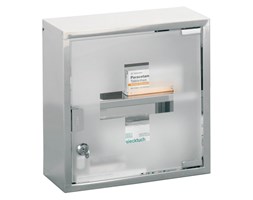 Szafka medyczna, apteczka, stal nierdzewna - 2 poziomy, ZELLER
