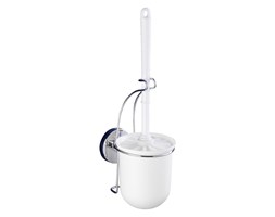 Pojemnik na szczotkę MILAZZO + szczotka WC,Vacuum-Loc - stal chromowana, WENKO
