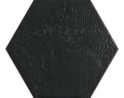 Codicer95 Milano Black Hex 25x22 Płytka Gresowa Podłogowo-Ścienna