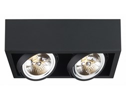 CUBE oprawa stropowa natynkowa 2 x 50W QR111 (czarna) KASPA 70358202