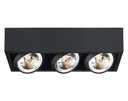 CUBE oprawa stropowa natynkowa 3 x 50W QR111 (czarna) KASPA 70359302