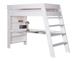 ŁÓŻKO PIĘTROWE Z BIURKIEM JULIEN BIAŁE - WOOOD