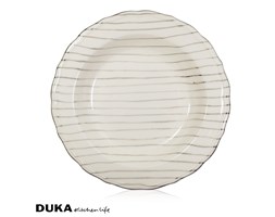 Talerz głęboki 23 cm beżowy w paski