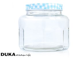 Słoik z metalową zakrętką 1,98 l niebieski