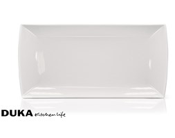 Porcelanowy talerz płytki prostokątny