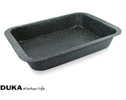 Forma do pieczenia ze stali węglowej 36x24x6 cm szara