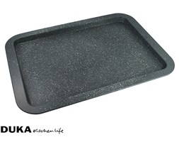 Blacha do pieczenia ze stali węglowej 38x27x2 cm szara
