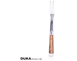 Szpikulec widelec kuchenny 35,5 cm stal drewno
