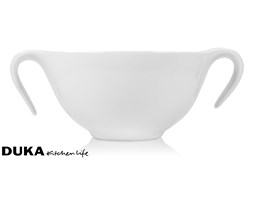 Porcelanowa bulionówka ze spodkiem 450 ml