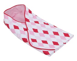 Little Dutch - Rożek niemowlęcy - Lozenge Pink Red