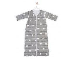Jollein - Śpiworek do spania z odpinanymi rekawkami Szary Little star, 18-36 m-cy, 110 cm