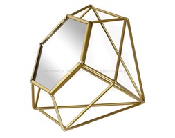 LUSERKO METALOWE DEKORACYJNE GOLD"DIAMOND L"21,1X18,2X18CM