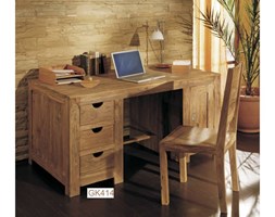 Biurko drewniane kolonialne (1+3, gł. 60cm) Natural