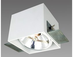CORLETO 1 oprawa stropowa wpuszczana 1 x 40W G9 podtynkowa metalowa biała do zabudowy downlight designerska n Light Prestige LP-9S22/1R WH