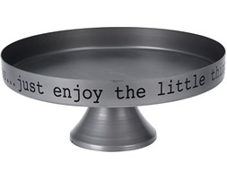 Metalowa patera na ciasto, tort, owoce - jednopoziomowa Ø 24 cm