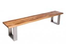 Signu Design Ławka dębowa Ferrum Steel
