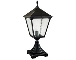 RETRO SQUARE lampa stojąca 1 x 60W E27 słupek ogrodowy metalowy czarny stylowy duży SUMA K 4011/1/BD KW