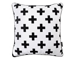 Poduszka bawełniana w czarne krzyżyki 40x40 cm