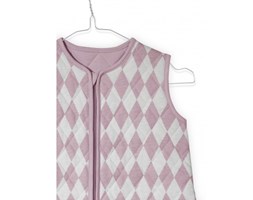 Śpiworek do spania Vintage różowy Diamond check - Jollein