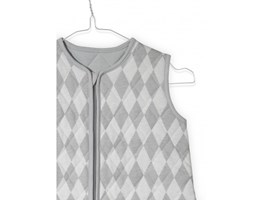 Śpiworek do spania Vintage szary Diamond check - Jollein