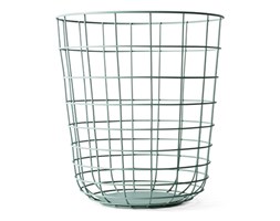 Kosz druciany Wire Bin Moss Green - MENU - DECOSALON - Zakupy bez ryzyka
