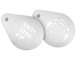 Zestaw 2 szablonów do zdobienia kawy Monkeyside Barista - WMF - DECOSALON - Zakupy bez ryzyka