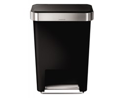 Kosz pedałowy LINER POCKET 45L - czarny - Simplehuman - DECOSALON - Zakupy bez ryzyka