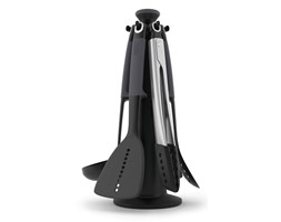 Zestaw narzędzi Elevate™, 6-częściowy ze stojakiem, szary - Joseph Joseph - DECOSALON - Zakupy bez ryzyka