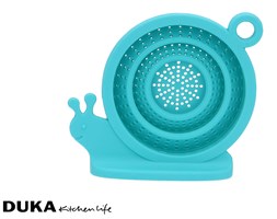 Zaparzacz do herbaty silikonowy ślimak turkusowy