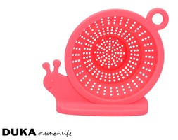 Zaparzacz do herbaty silikonowy ślimak różowy